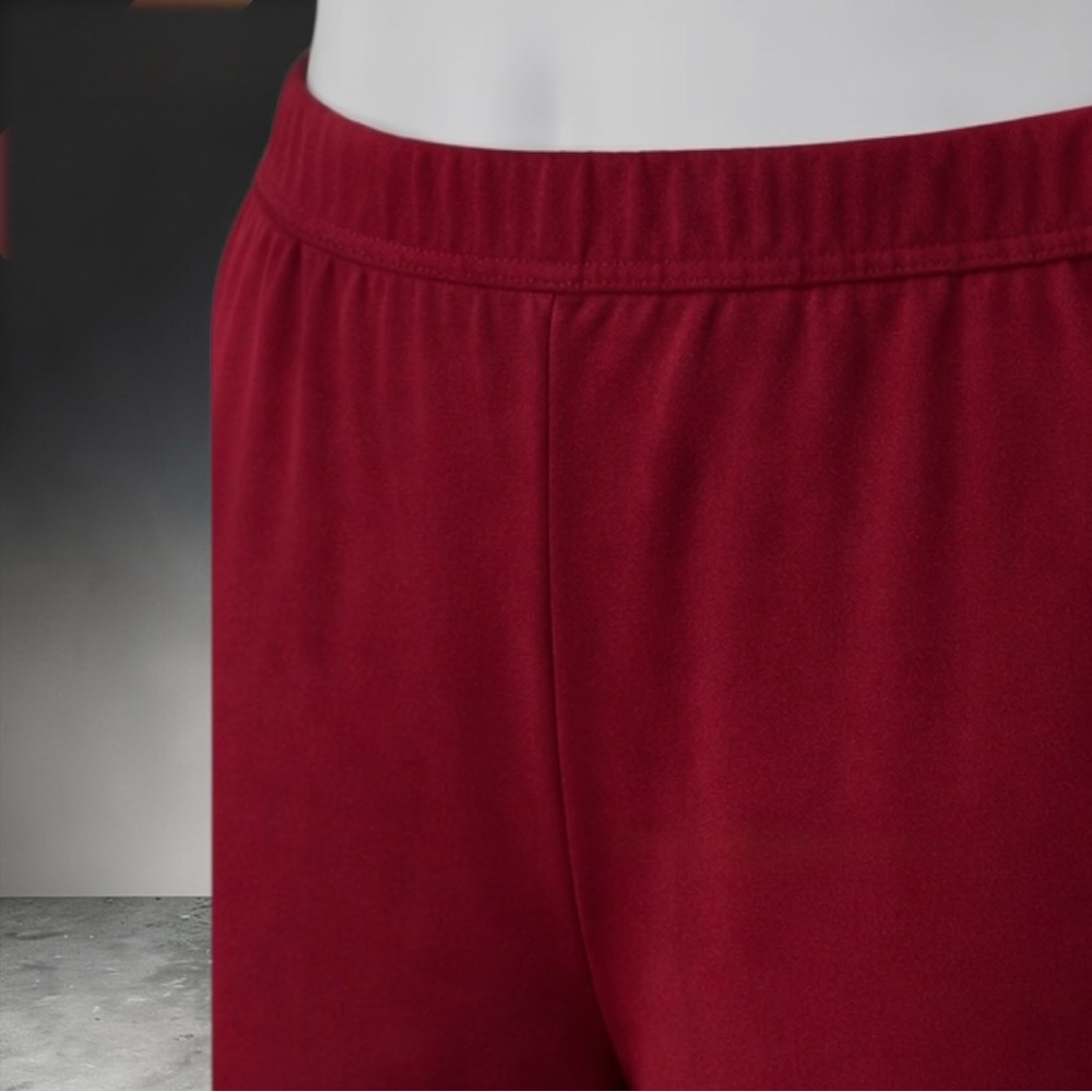 New Women's Zip-Front Track Jacket & Pants Set - Burgundy - Picture 9 of 13